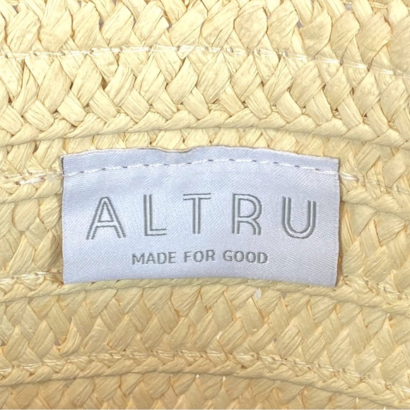 New Tropical Vacation Straw Tote/Handbag  15 x 10 x 5 - Picture 7 of 8